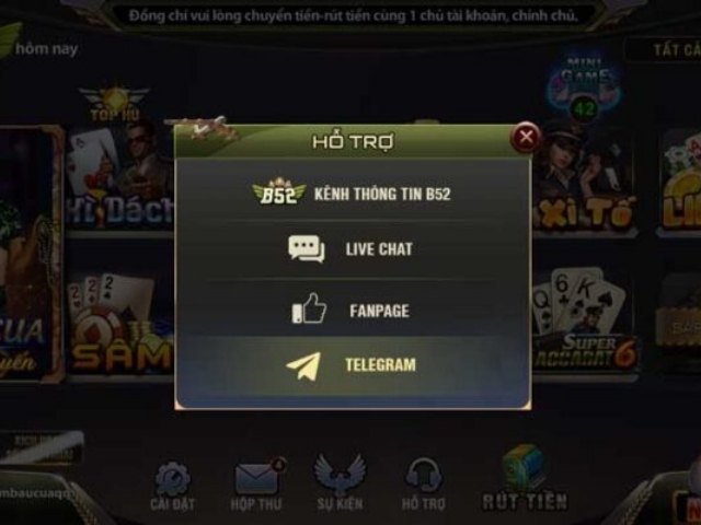 Hỗ trợ khách hàng 24/7 tại nhà cái B52club