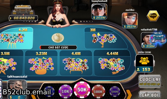 sảnh cược bầu cua b52club