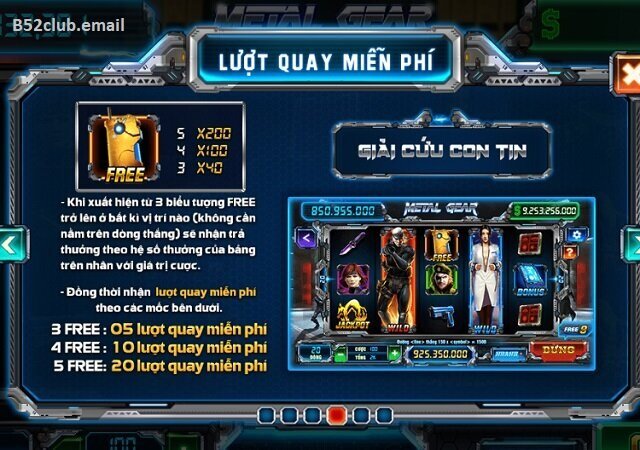 Quy tắc chơi game Metal gear tại nhà cái B52club